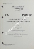 Book cover of Periodical Operating Notice containing General Instructions and Notices, 5 April to 6 June 2003 by Network Rail Eastern Region